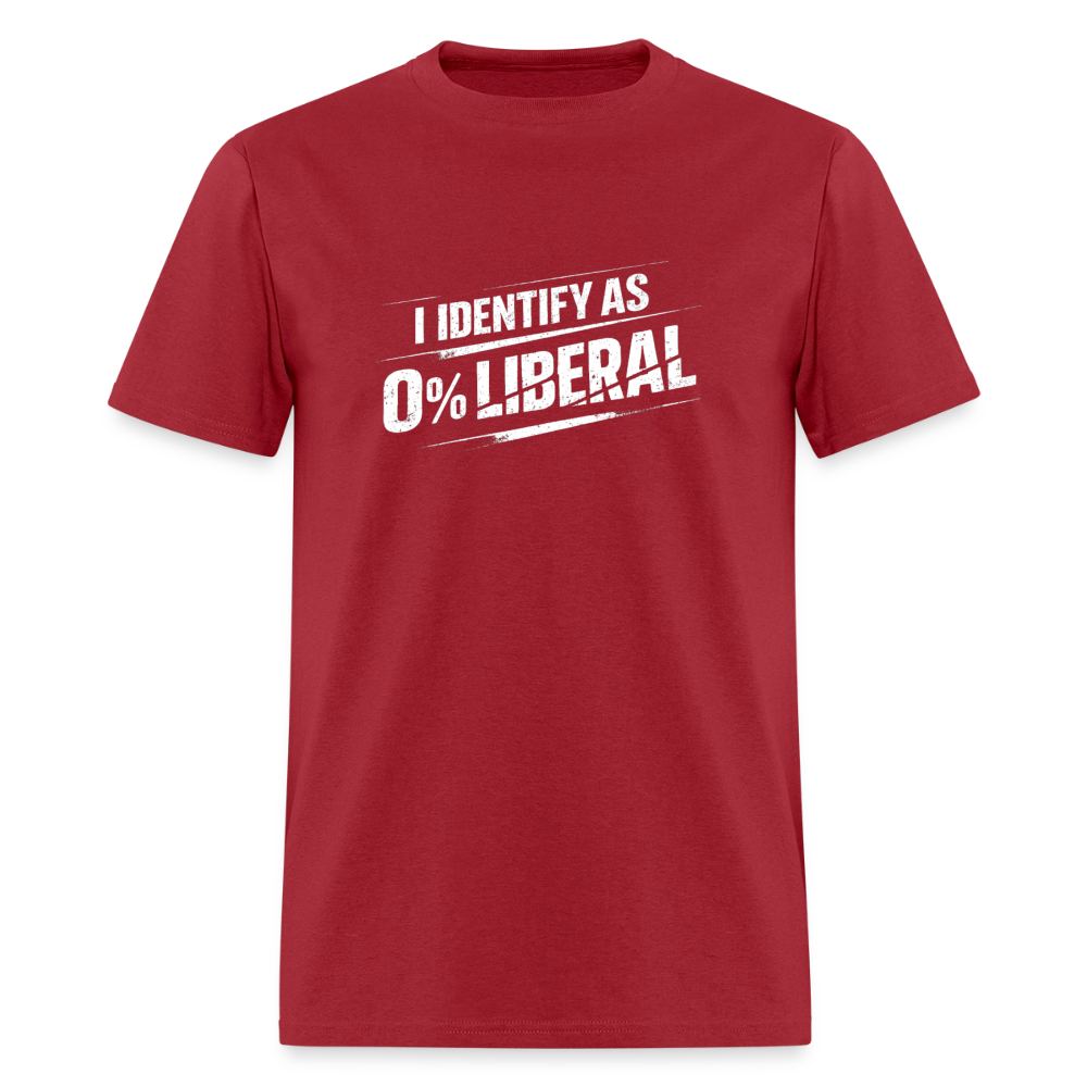 I Identify as 0% Liberal Classic Men’s T-Shirt - true red