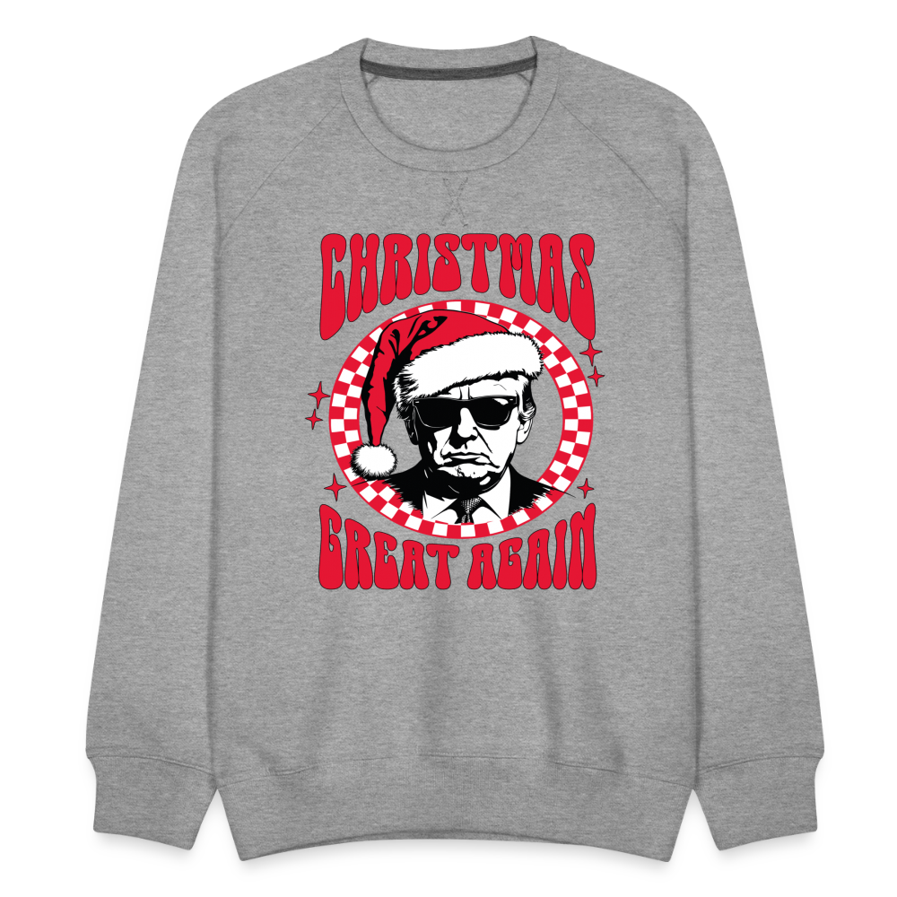 Christmas Great Again Men’s Premium Sweatshirt - heather grey