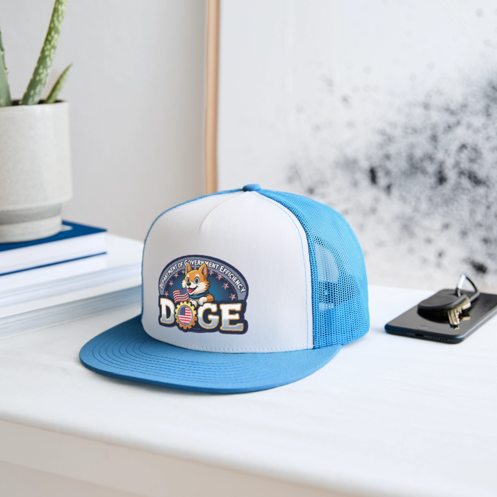 DOGE Trucker Hat - white/blue