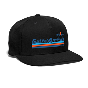 Gulf of America Snapback Baseball Cap - black