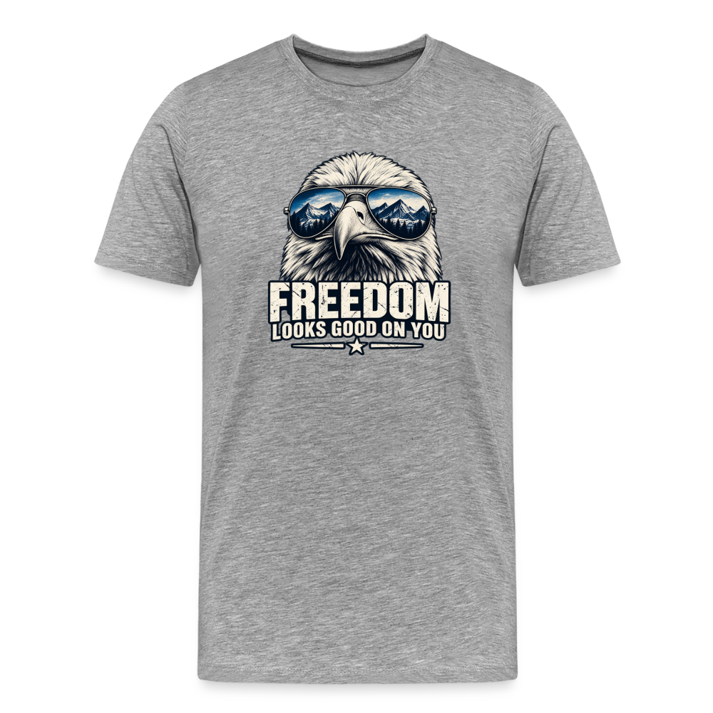 Freedom Looks Good on You Premium T-Shirt - heather gray