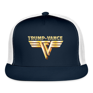 Trump/Vance Trucker Hat - navy/white