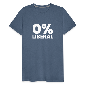 0% Liberal Men's Premium T-Shirt - heather blue