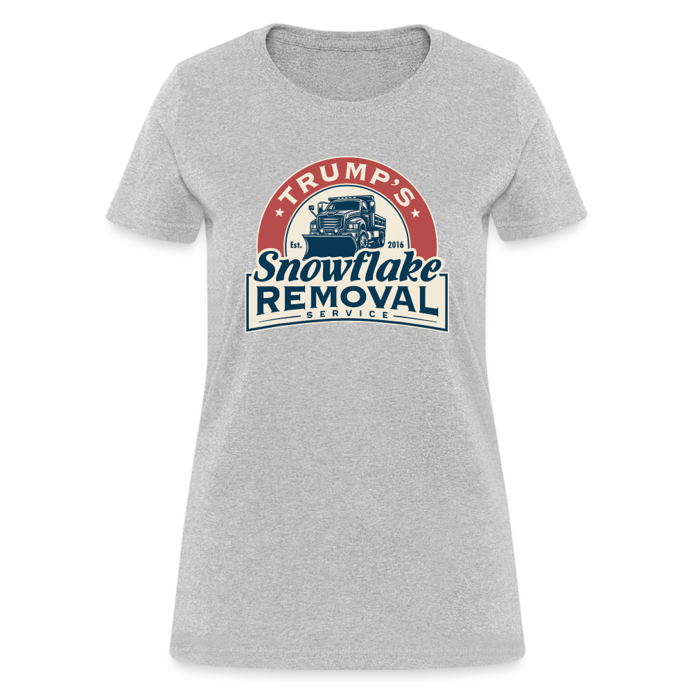 Trump's Snowflake Removal Service Women's T-Shirt - heather gray