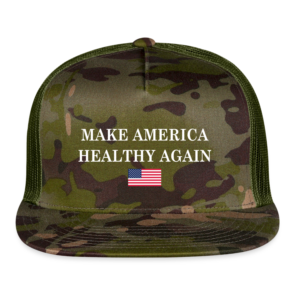 Make America Healthy Again Trucker Hat - MultiCam\green