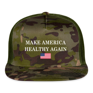 Make America Healthy Again Trucker Hat - MultiCam\green