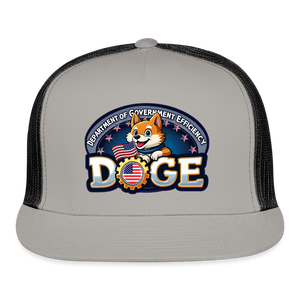 DOGE Trucker Hat - gray/black