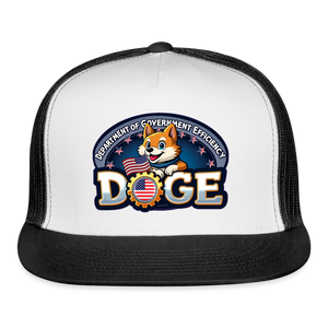 DOGE Trucker Hat - white/black