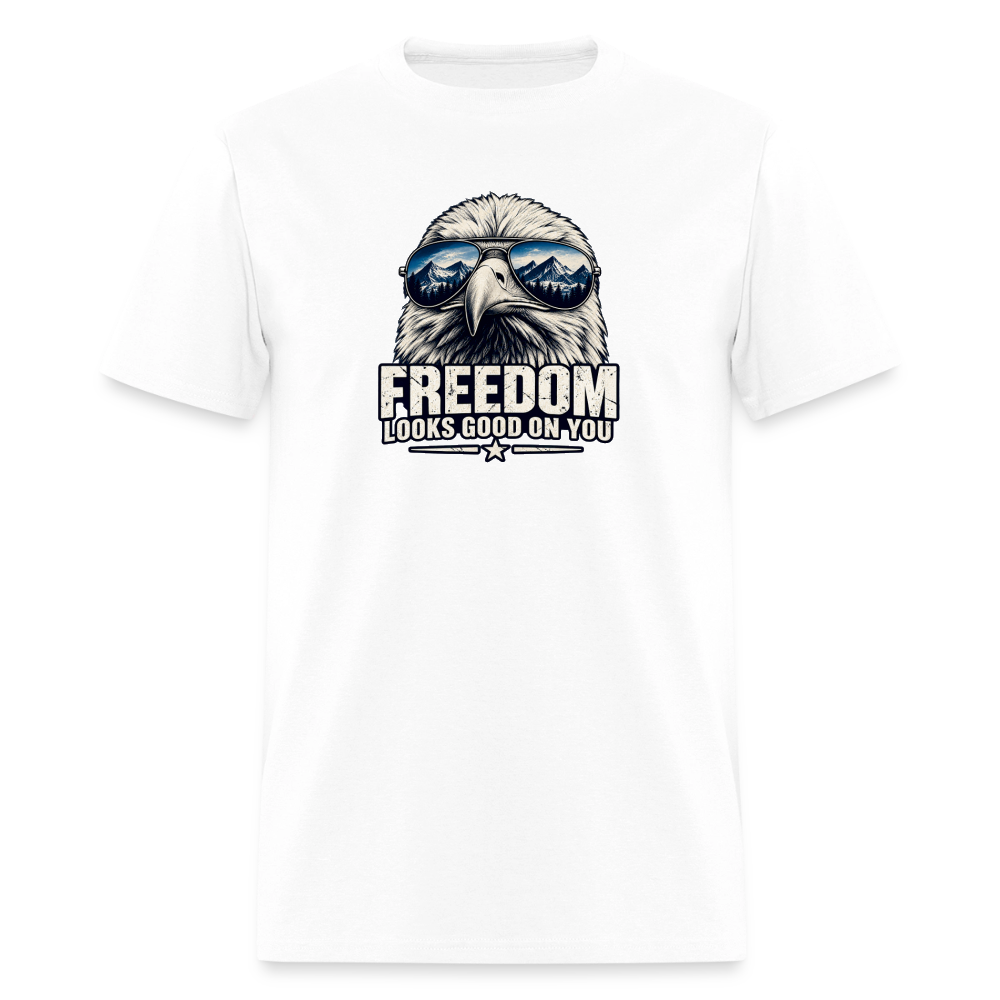 Freedom Looks Good on You Classic T-Shirt - white