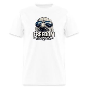 Freedom Looks Good on You Classic T-Shirt - white
