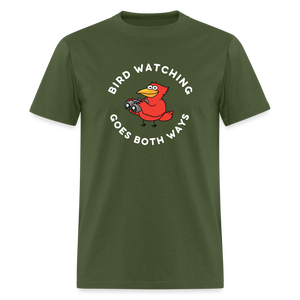 Bird Watching Goes Both Ways V2 Classic T-Shirt - military green