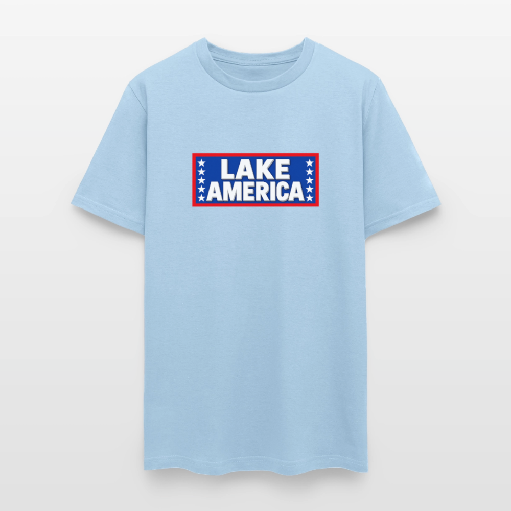 Lake America T-Shirt Men's T-Shirt - powder blue