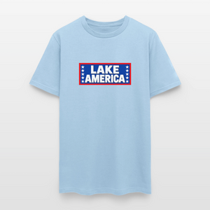 Lake America T-Shirt Men's T-Shirt - powder blue