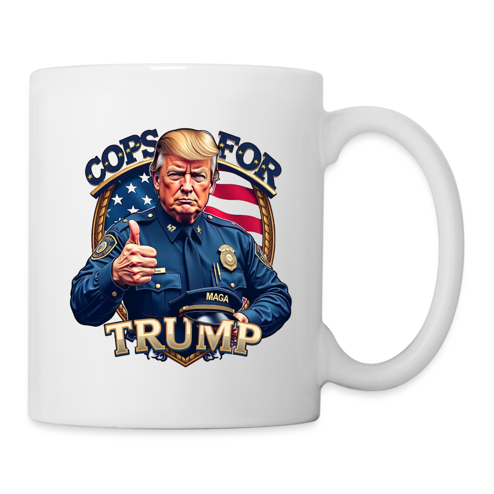 Cops For Trump Coffee/Tea Mug - white