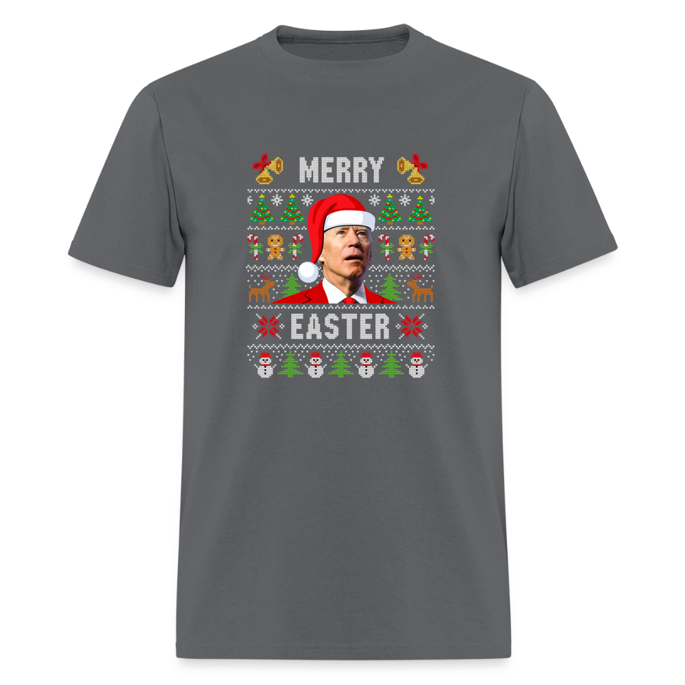 Funny Joe Biden Christmas Classic Men's T-Shirt - charcoal