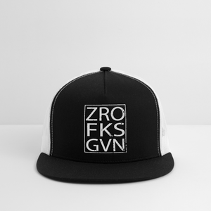 Zero Fucks Given Trucker Hat - black/white