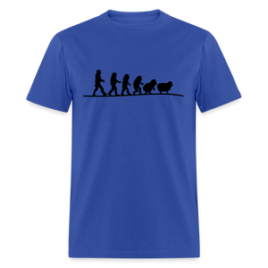 Human Evolution to Sheep Classic T-Shirt - royal blue