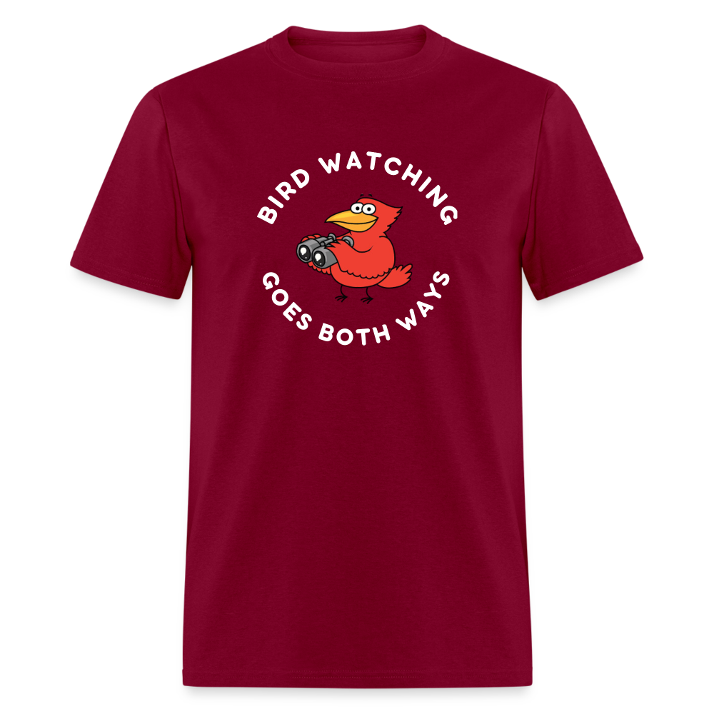 Bird Watching Goes Both Ways V2 Classic T-Shirt - burgundy