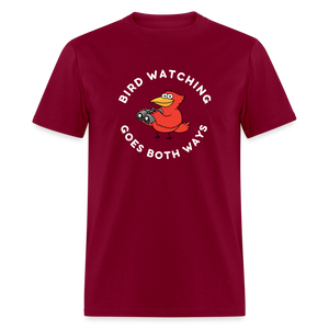 Bird Watching Goes Both Ways V2 Classic T-Shirt - burgundy