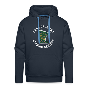 Land of 10,000 Learning Centers Funny Men’s Premium Hoodie - navy