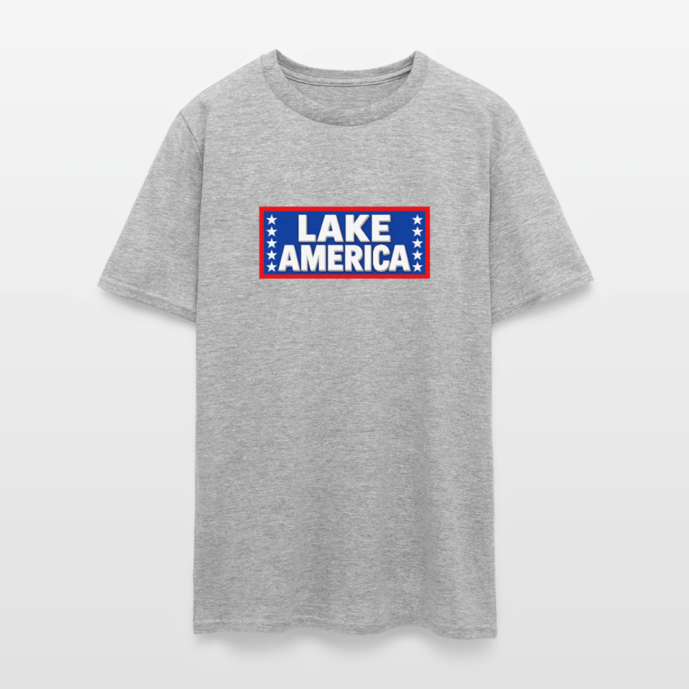 Lake America T-Shirt Men's T-Shirt - heather gray