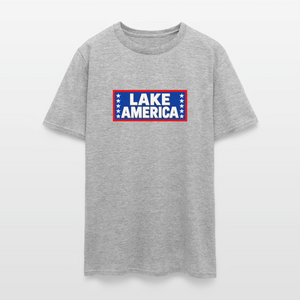 Lake America T-Shirt Men's T-Shirt - heather gray