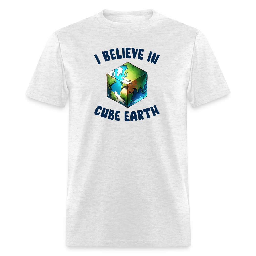 I Believe In Cube Earth Unisex Classic T-Shirt - light heather gray