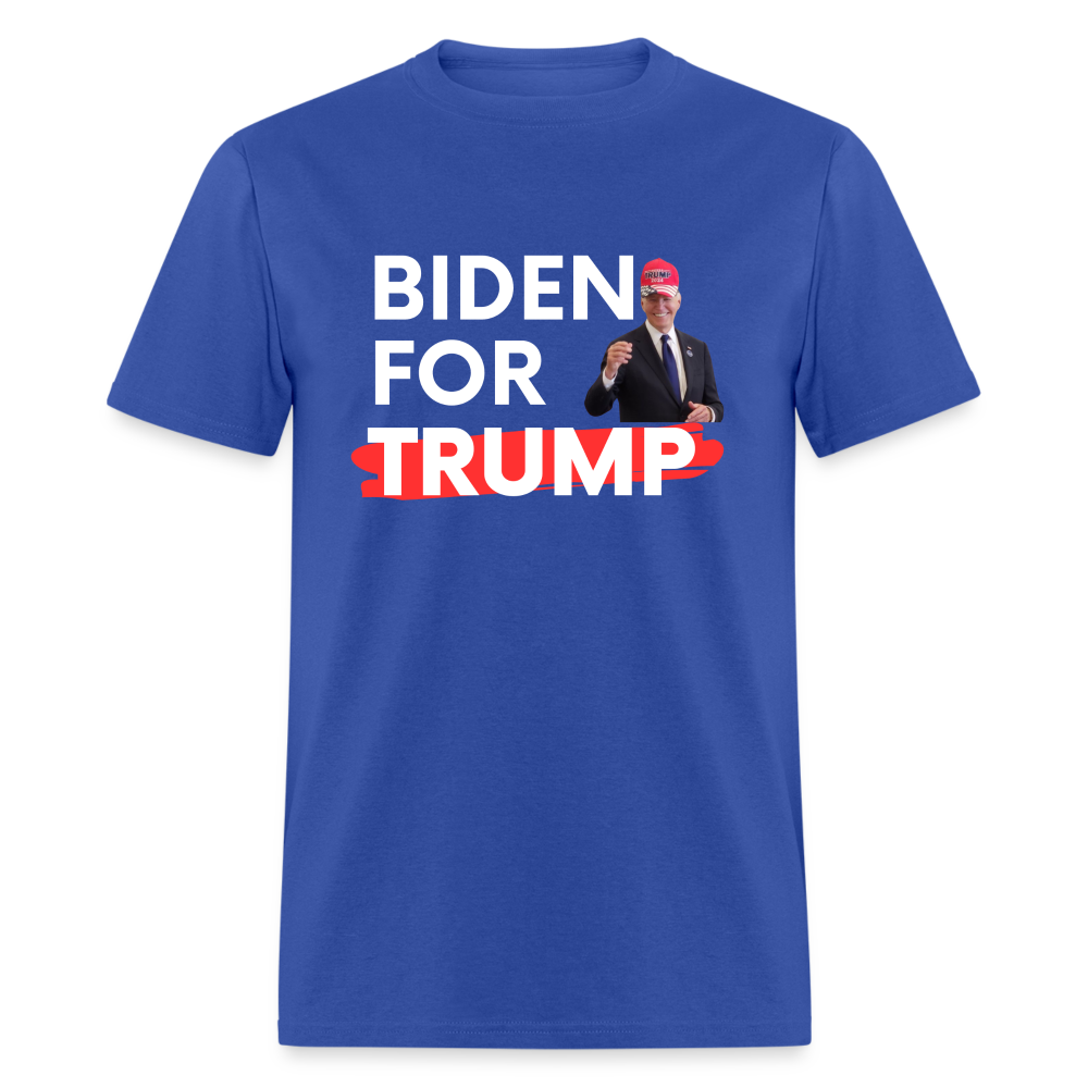 Biden For Trump Funny Classic T-Shirt - royal blue