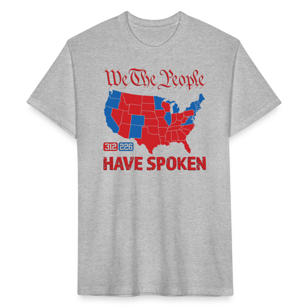 We The People Have Spoken Fitted Cotton/Poly T-Shirt - heather gray