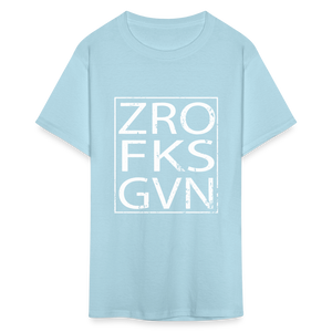 Zero Fucks Given Unisex Classic T-Shirt - powder blue