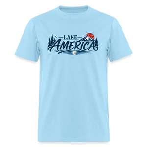 Lake America Men's T-Shirt - powder blue