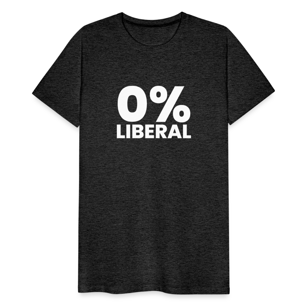 0% Liberal Men's Premium T-Shirt - charcoal grey