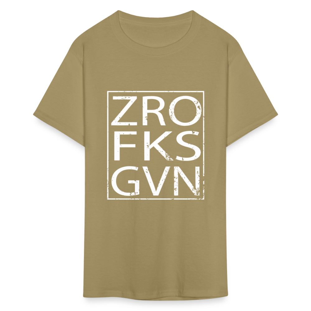 Zero Fucks Given Unisex Classic T-Shirt - khaki