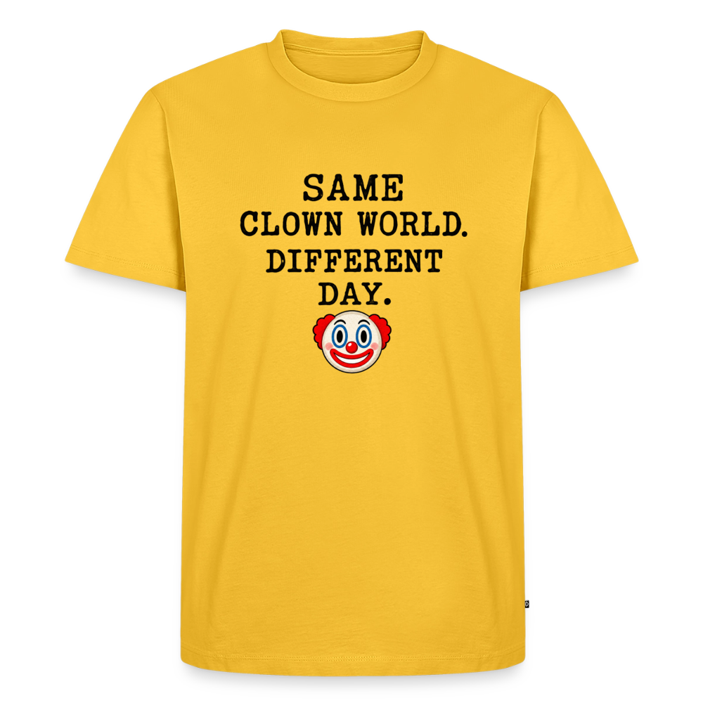 Same Clown World, Different Day Premium T-Shirt - sun yellow