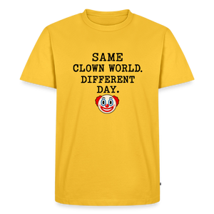 Same Clown World, Different Day Premium T-Shirt - sun yellow