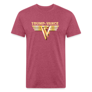 Trump/Vance Fitted Cotton/Poly T-Shirt by Next Level - heather burgundy