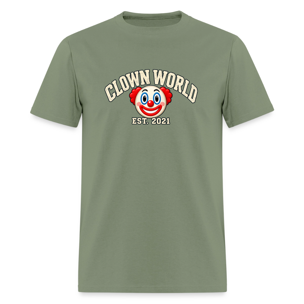 Clown World Est. 2021 Classic T-Shirt - military green