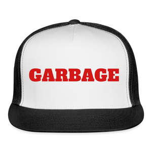 Garbage Trucker Hat - white/black