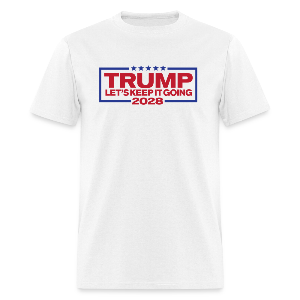 Trump For President 2028 Funny Classic T-Shirt - white