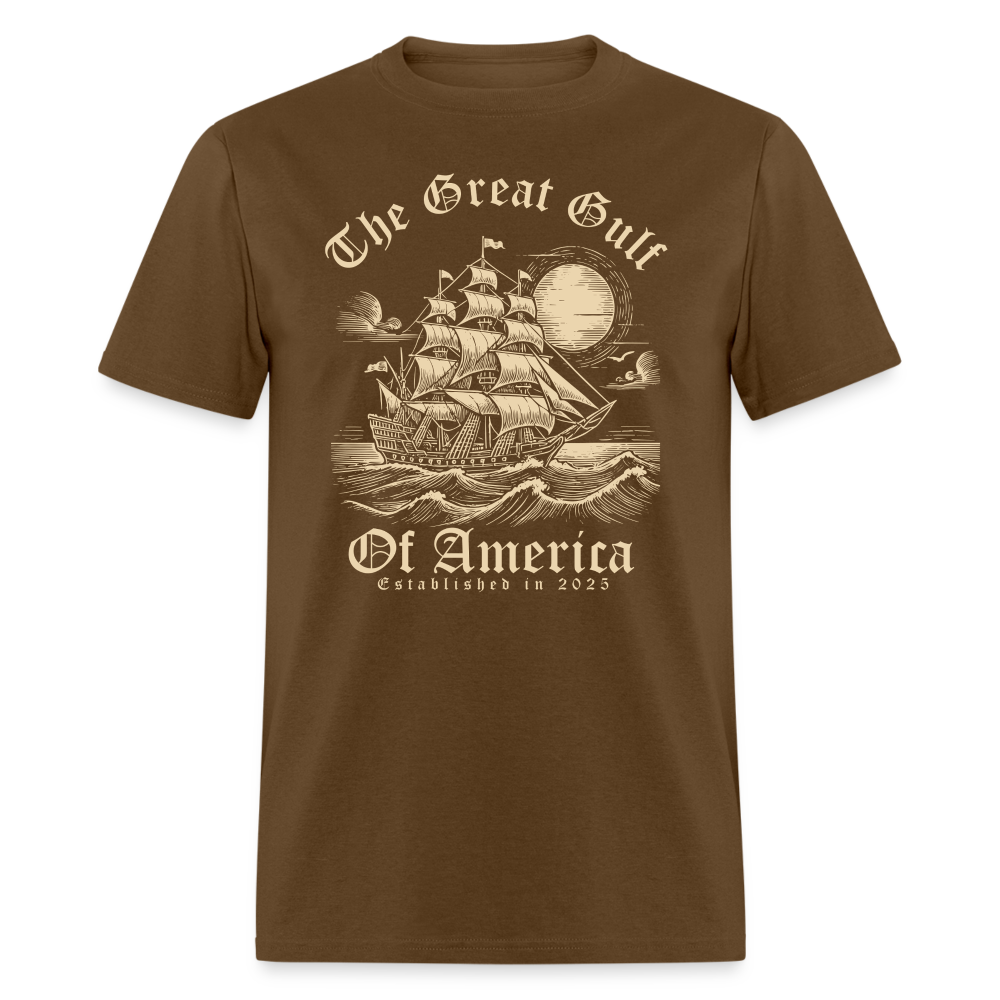 The Great Gulf Of America Est. 2025 Classic T-Shirt - brown