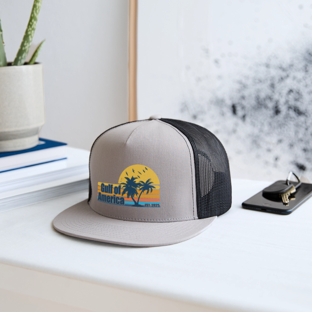 Gulf of America v3 Trucker Hat - gray/black