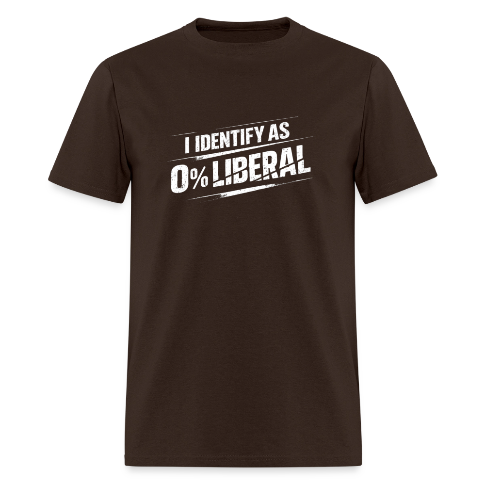I Identify as 0% Liberal Classic Men’s T-Shirt - brown