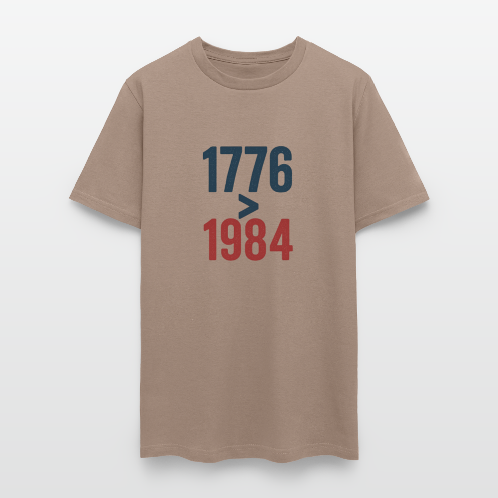 1776 > 1984 Men's T-Shirt - brown savana