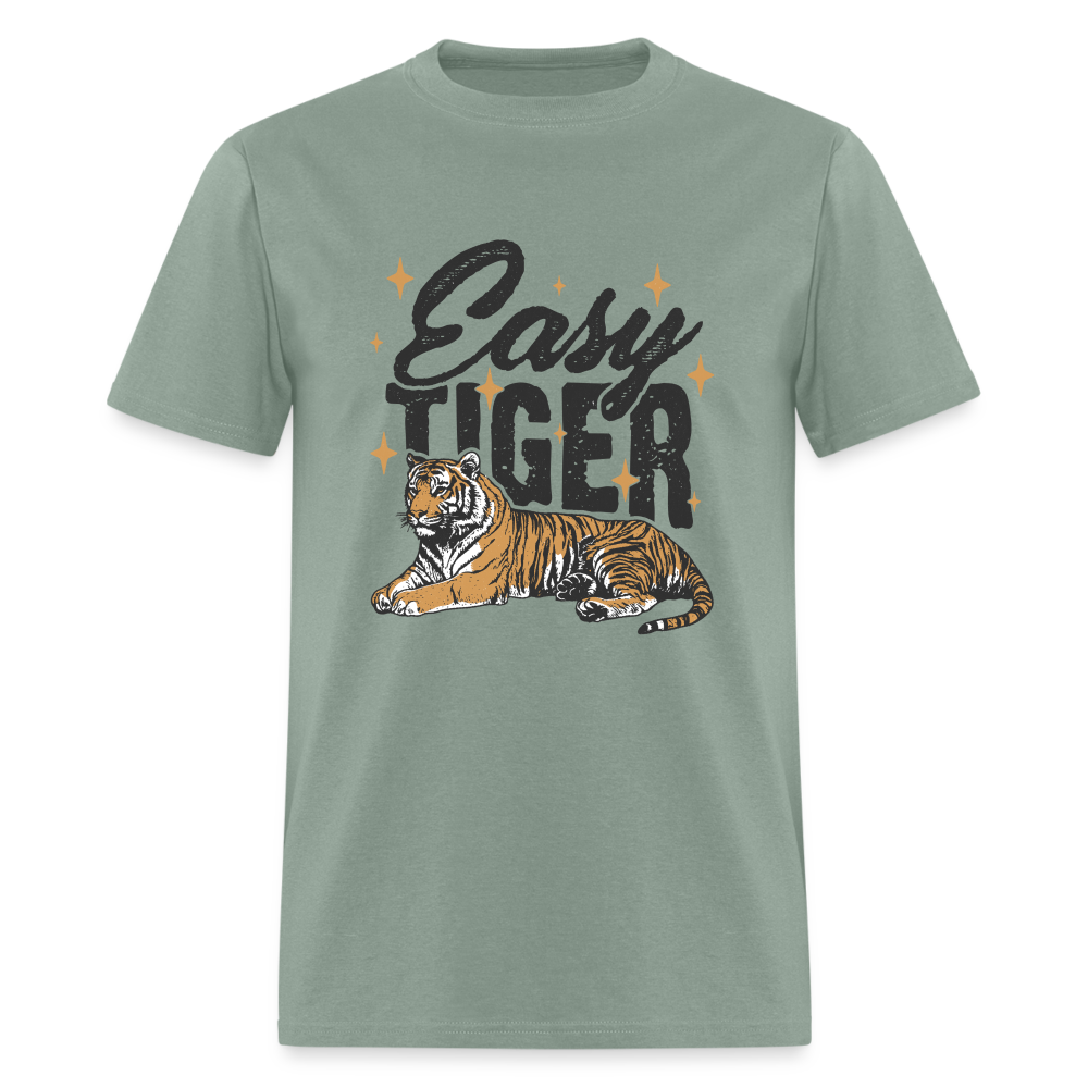 Easy Tiger Retro Funny Classic T-Shirt - sage