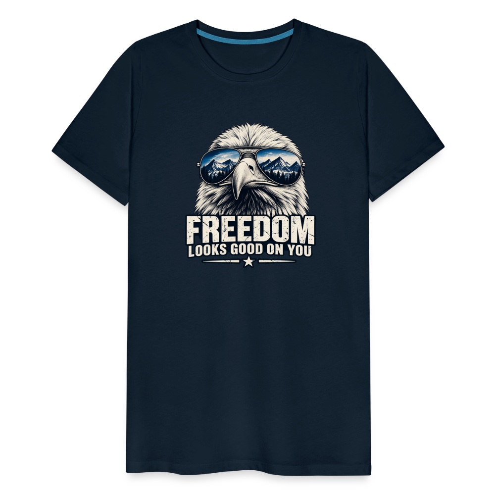 Freedom Looks Good on You Premium T-Shirt - deep navy