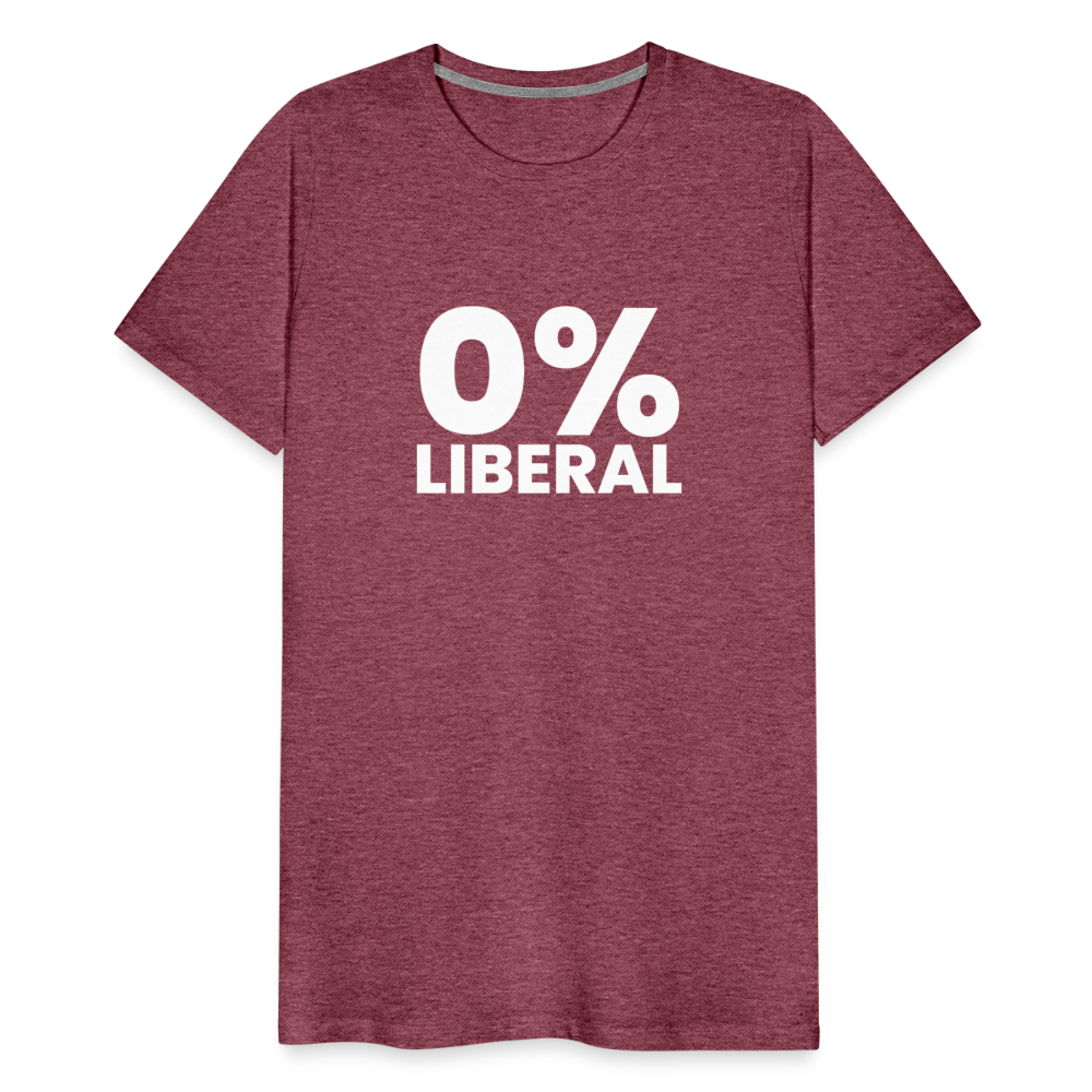 0% Liberal Men's Premium T-Shirt - heather burgundy
