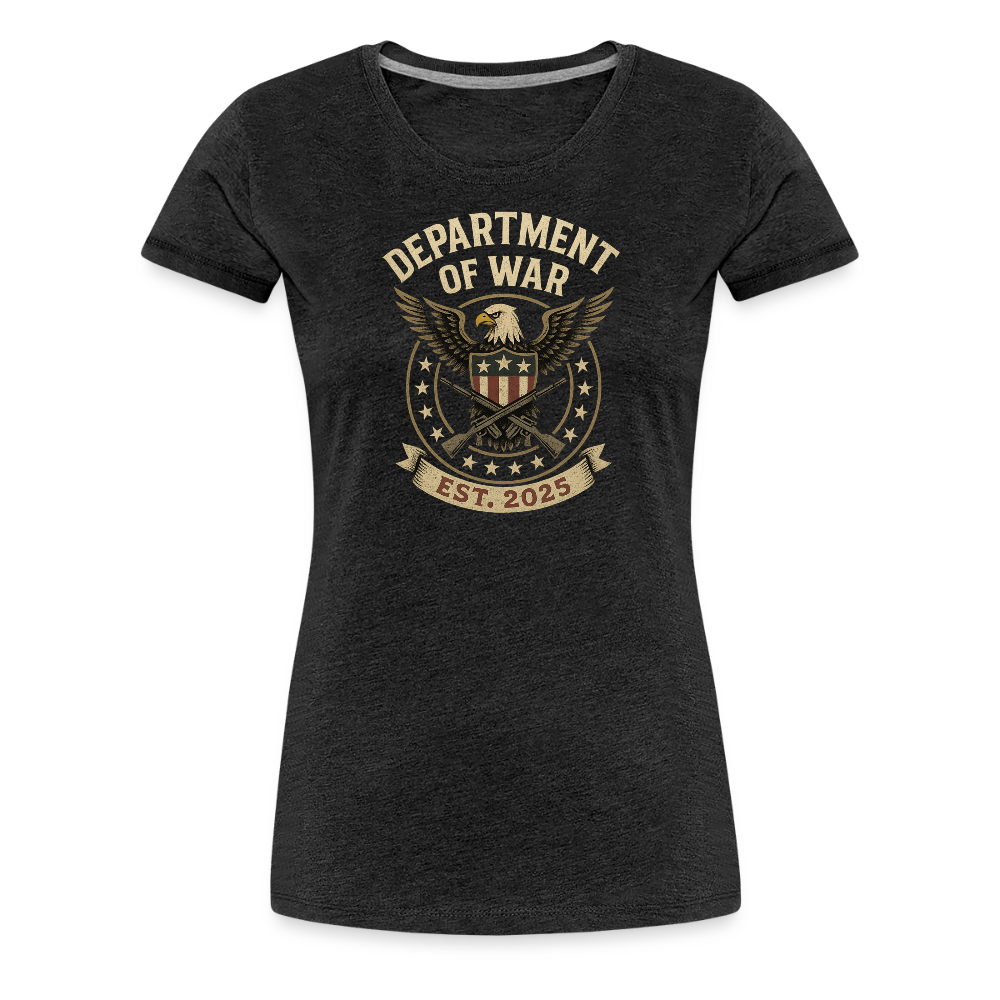 Department of War Est. 2025 Women’s Premium T-Shirt - charcoal grey