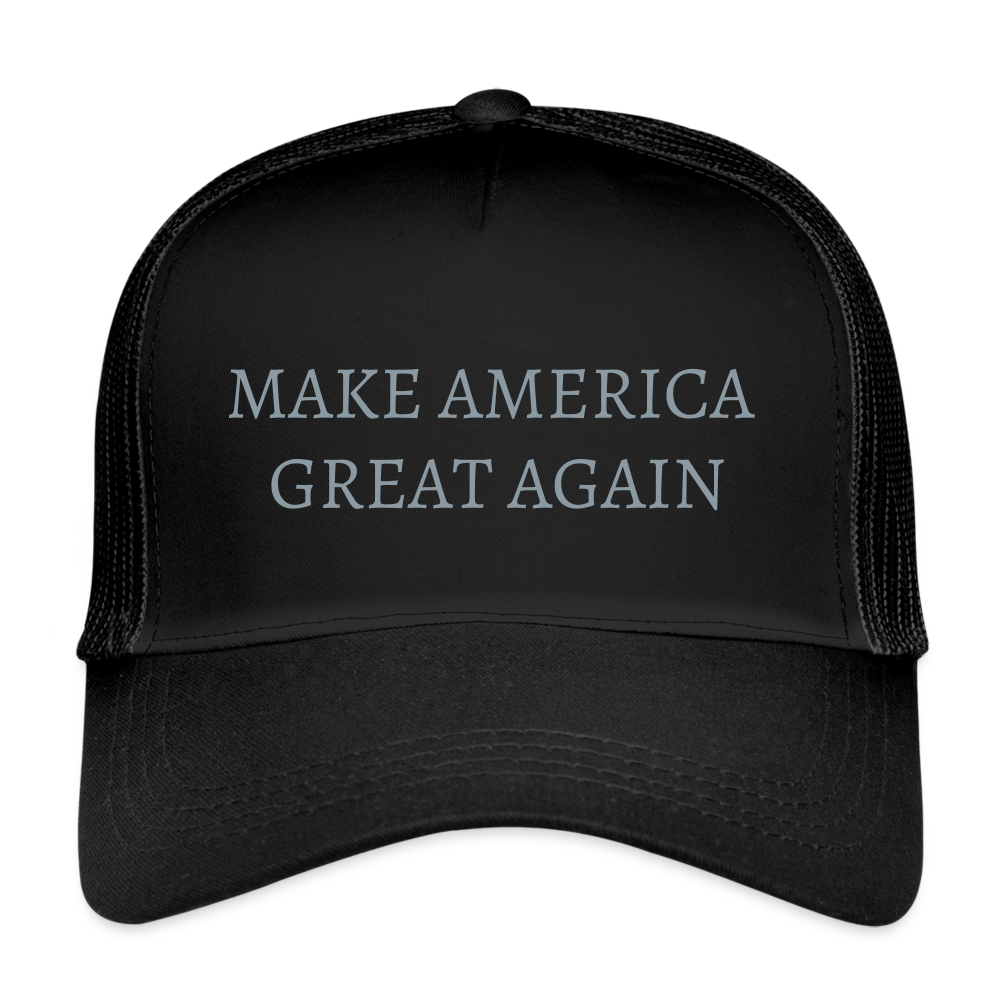 Make America Great Again Eco Trucker Cap - black/black