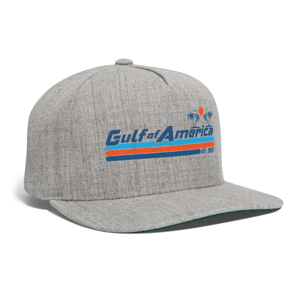 Gulf of America Snapback Baseball Cap - heather gray