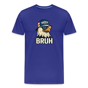 Funny Bruh Patriotic Eagle Men's Premium T-Shirt - royal blue